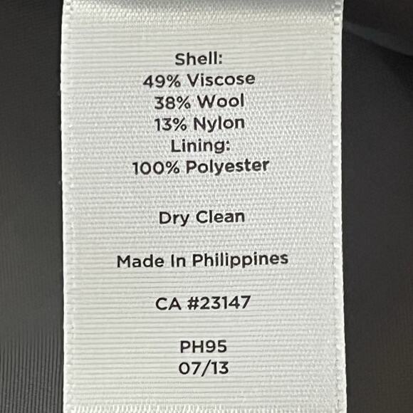 Talbots Skirt Women's Size 8 Straight Wool Blend Plaid Blue Gray Preppy Career - Picture 6 of 7